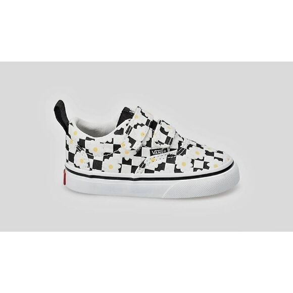 NIB CHECKERBOARD DAISY GIRLS VANS SNEAKERS - Picture 6 of 8